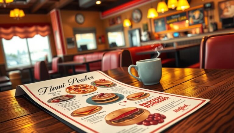 Twin Peaks Diner Menu