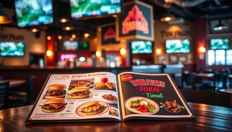 Twin Peaks Doral Menu