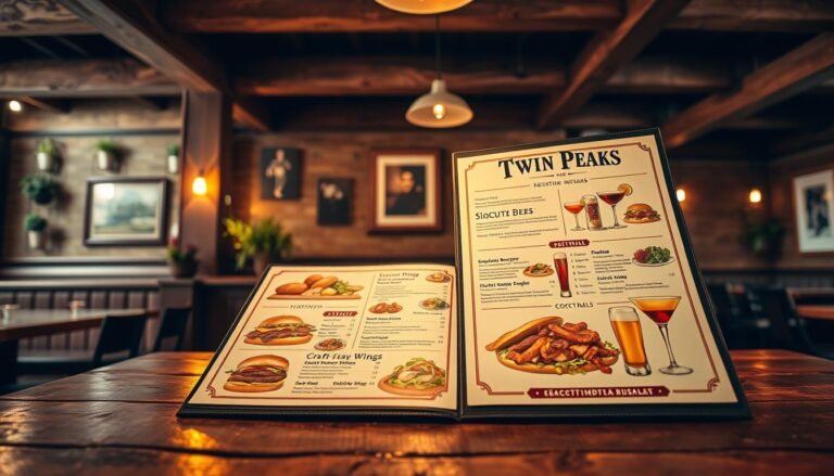 Twin Peaks Restaurant Florence Menu